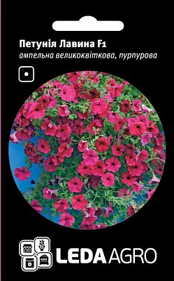 Семена LedaAgro петуния ампельная Лавина F1 пурпурная 10 шт. (4820119794340)