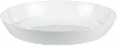 Поддон пластиковый Elsa Карат 130 круглый белый 