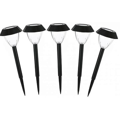 Светильник на солнечной батарее Expert ELGs-SGL-S11107-5Р 5 шт/уп. 0,06 Вт IP44 черный 