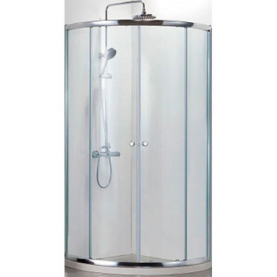 Душевая кабина Bravat Drop 90x90 профиль хром, стекло прозрачное