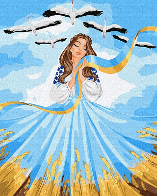 Картина за номерами Все буде Україна 40х50 см 40x50 см Ідейка