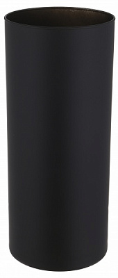Ваза стеклянная Soft цилиндр 26,5 см черная 