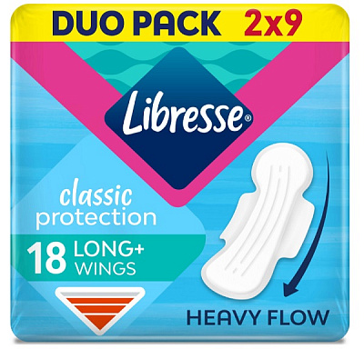 Прокладки гигиенические Libresse Classic Protection Long super 18 шт.