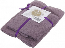 Набір рушників 2 шт. фіолетовий Aisha Home Textile 