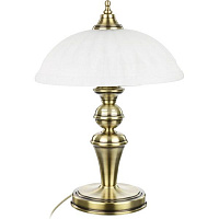 Настольная лампа декоративная Фабрика Світла Опера 2x60 Вт E14 латунь НСБ 020-2х60-024 