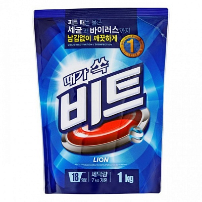 Порошок для машинного та ручного прання LION Beat Pouch 1 кг