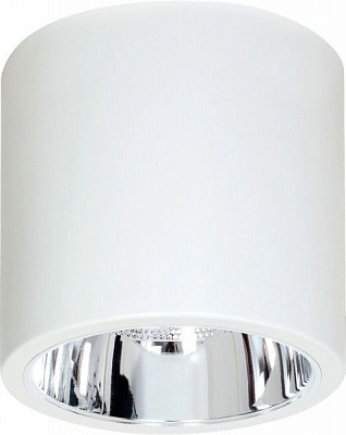 Светильник точечный Luminex Downlight round 60 Вт E27 белый 7242 