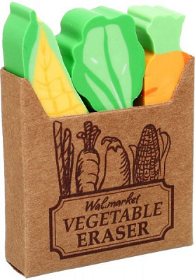 Набір гумок Овочі 3 шт.