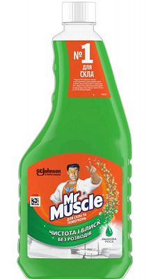 Засіб миючий для скла та дзеркал Mr.Muscle Професіонал змінний флакон 0,5л