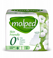 Прокладки гигиенические Molped Pure&Soft normal 4 капли 8 шт.