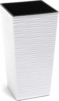 Горшок для цветов Lamela Финезия 250 долото квадратный 15л белый 