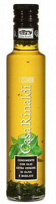 Олія оливкова Casa Rinaldi Extra Vеrginе з базиліком 250 мл