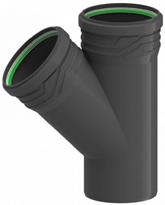 Трійник каналізаційний ПП ASG HTR 110х110x45° (6540658)