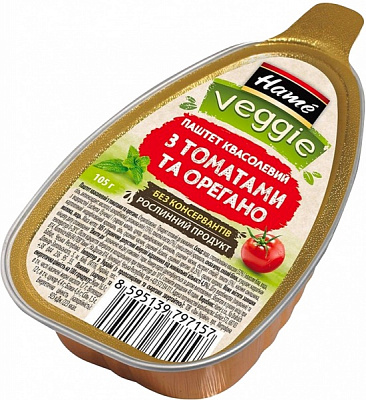 Паштет Hame Фасолевый с томатами и орегано 105 г 