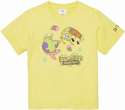 Футболка Puma PUMA X SPONGEBOB TEE 53867560 р.164 жовтий