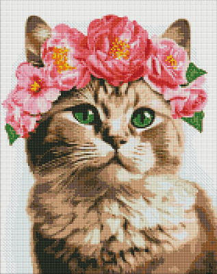 Алмазная мозаика Изящная кошечка ©art_selena_ua Ideyka