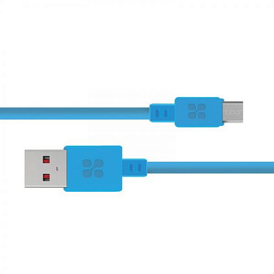 Кабель Promate MicroCord-1 USB-microUSB 2А 1,2 м синий (microcord-1.blue) 