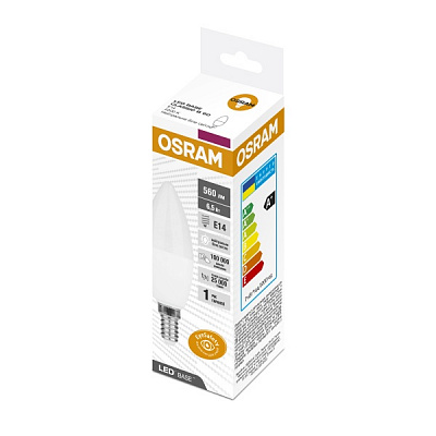 Лампа світлодіодна Osram Classic 6,5 Вт C37 матова E14 220 В 4000 К LBE CLB 6,5W 840