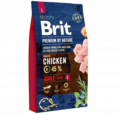 Корм сухий для собак для великих порід Brit Premium вагою 25-45 кг 8 кг
