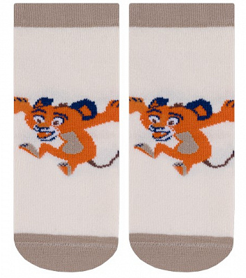 Носки детские унисекс Duna 5423 р. 10–12 молочный с рисунком