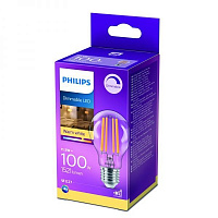 Лампа светодиодная Philips FIL DIM A60 11,5 Вт E27 2700 К 220 В прозрачная 929002428866 