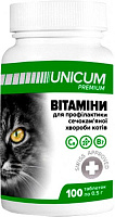 Витамины UNiCUM для котов профилактика мочекаменной болезни 100 таблеток