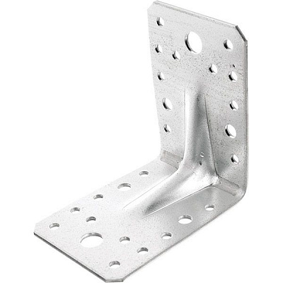 Уголок с ребром жесткости универсальный 105x105x90мм 1,8мм 