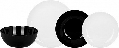 Сервіз столовий Diwali Black & Granit 18+1пр Luminarc