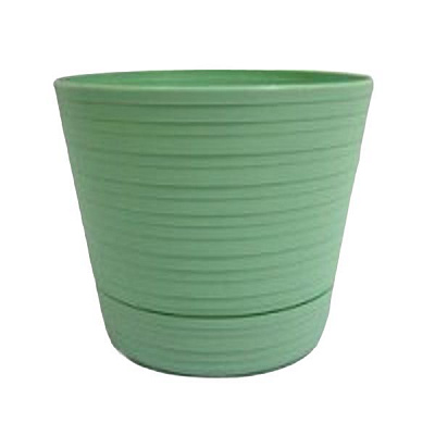 Горщик квітковий ОКТ Terranova з підставкою 12 см колір в асортименті