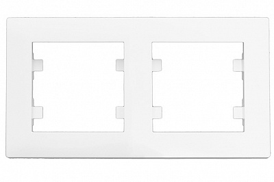 Рамка двойная Makel Rizz горизонтальная белый 88001702