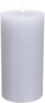 Свеча Цилиндр серая 12х6,4 ESTE