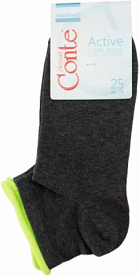 Носки Conte хлопковые ACTIVE р. 23 темно-серый 