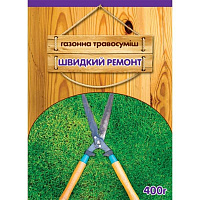 Насіння Сімейний сад газонна трава Швидкий ремонт 400 г