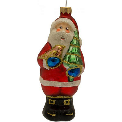 Игрушка новогодняя Дед Мороз Ф-667 красная