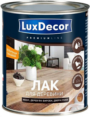 Лак для дерева LuxDecor глянець прозорий 0,4 л