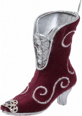 Новорічна декорація Пластиковий черевичок 8,5 см