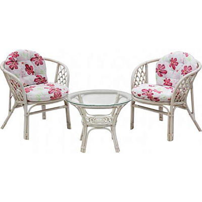 Комплект мебели Esta Decor Kuta прованс (2 кресла+столик)