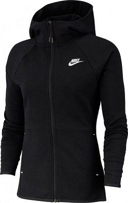 Джемпер Nike W NSW TCH FLC WR HOODIE FZ BV3455-010 р. XL черный