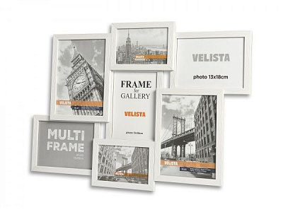 Мультирамка Velista 15W-6003v 10x15/13х18/15x21 см білий