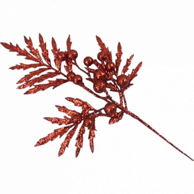 Декорація гілка з гостроконечним листям колір в асортименті 35 см RS1Z2485