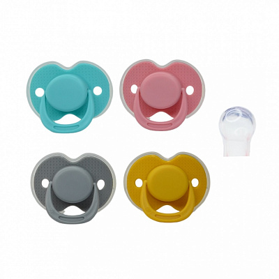 Пустышка Lindo силиконовая круглая А 31/6-12