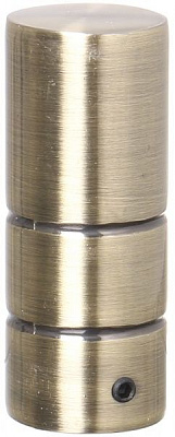 Наконечник Gardinia Ally Циліндр набірний d19 мм антична латунь 2 шт.