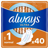 Прокладки гігієнічні Always Ultra Normal розмір 1 40 шт.