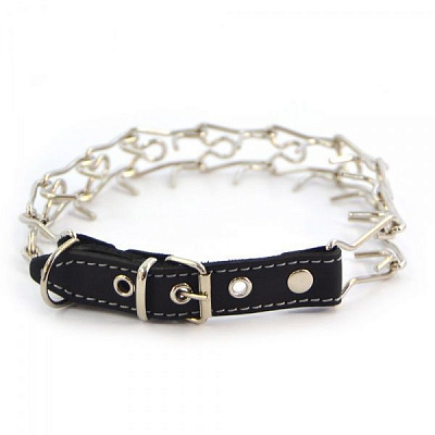 Ошейник-удавка Лорі никелированный НЖК №4 60-64 см