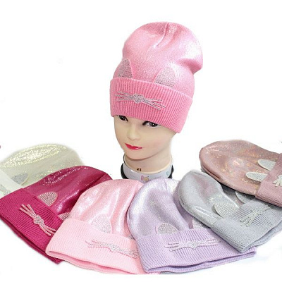 Шапка для дівчаток р.50-52 в асортименті 2160