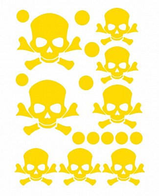 Светоотражающая наклейка LOOM Опасность LM-10022-yellow для твердых поверхностей