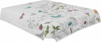 Покривало COUNTRY 638/15 235x270 см Manterol білий із сірим