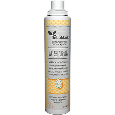 Кондиціонер для білизни DeLaMark з ароматом жовтого ірісу та нотками Нарцис 0,75 л