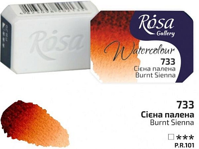 Краски акварельные сиена жженая 343733 ROSA Gallery