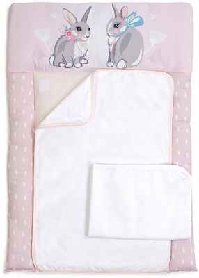 Сповивальний матрацик Summer Bunny Baby Veres 50х70 рожевий 426.3